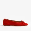aeyde Loafer & Ballerinas<Ballerinas Delfina Suede in Rot