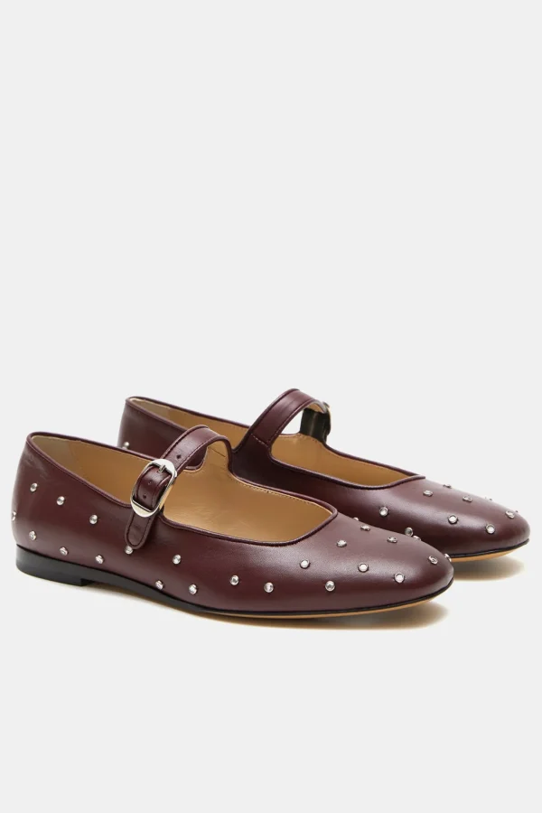 Le Monde Beryl Loafer & Ballerinas<Ballerinas Mary Jane Strass in Oxblood