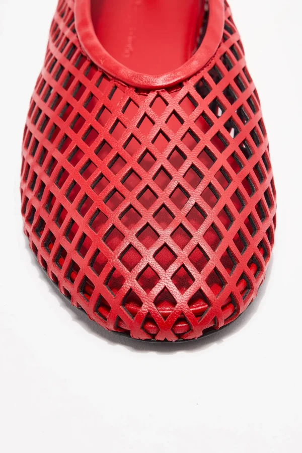 Proenza Schouler Loafer & Ballerinas<Ballerinas Tee Perforated in Rot