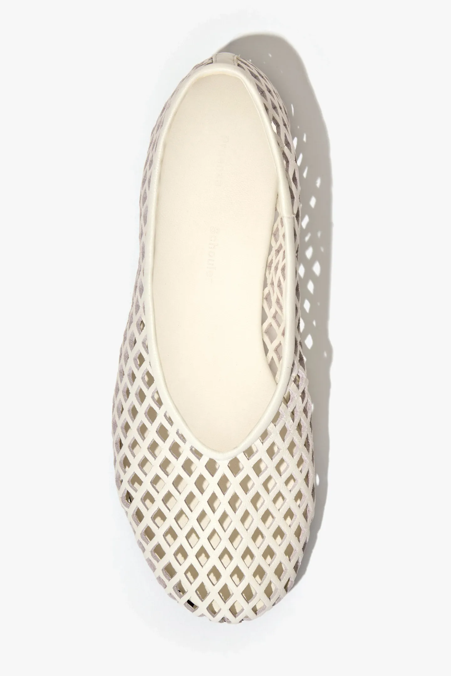 ballerinas_tee_perforated_2.webp Proenza Schouler Loafer & Ballerinas<Ballerinas Tee Perforated in Ivory