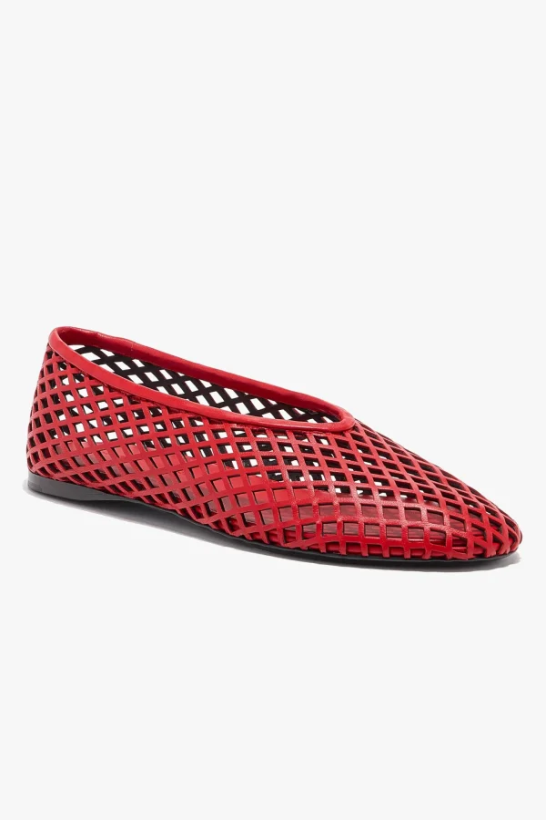 Proenza Schouler Loafer & Ballerinas<Ballerinas Tee Perforated in Rot