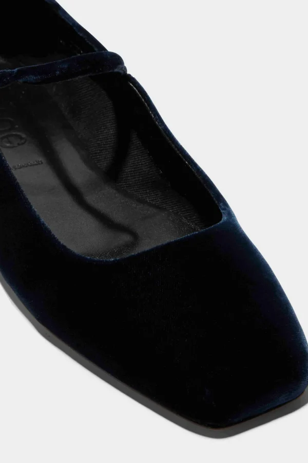 aeyde Loafer & Ballerinas<Ballerinas Uma Velvet in Navy