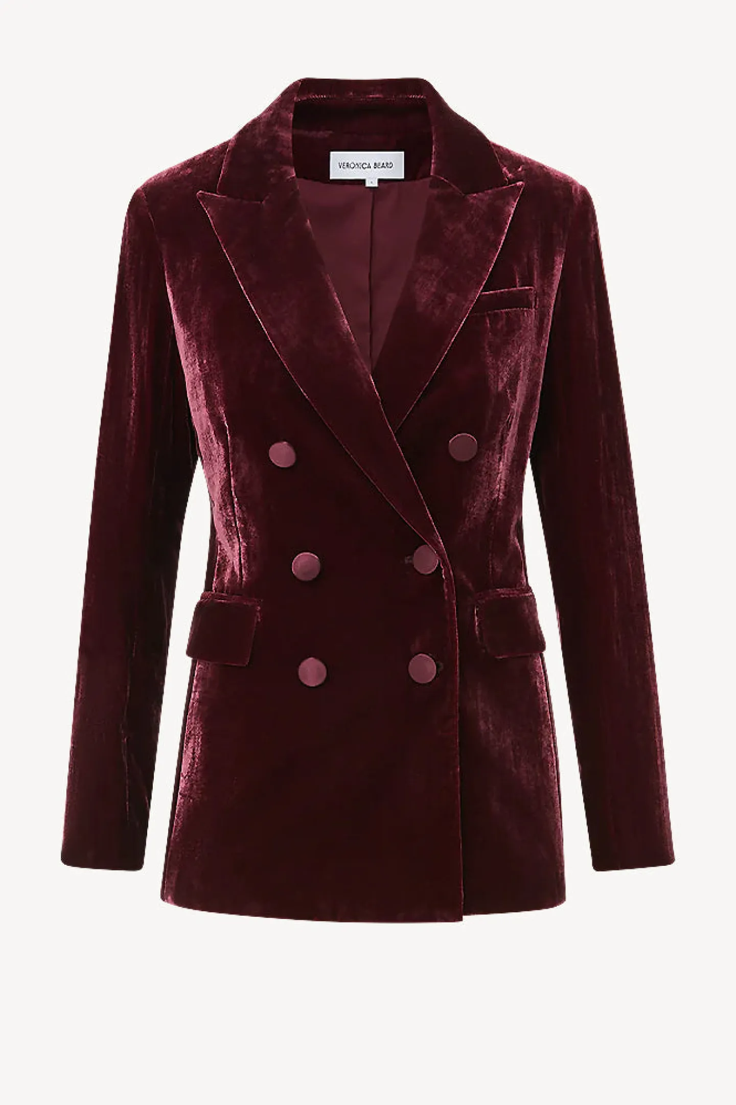 blazer_ellette_in_wine_0.webp Veronica Beard Blazer<Blazer Ellette in Wine