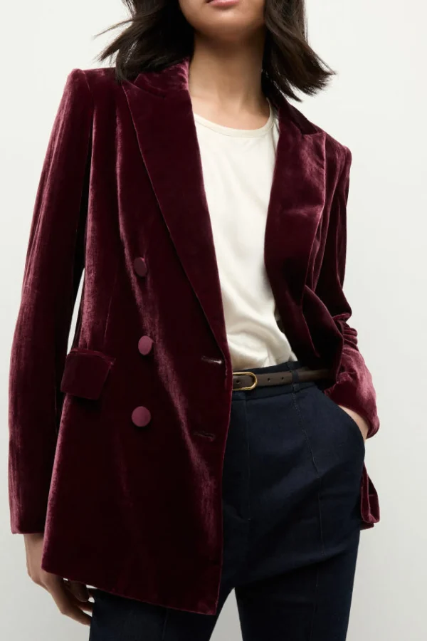 Veronica Beard Blazer<Blazer Ellette in Wine