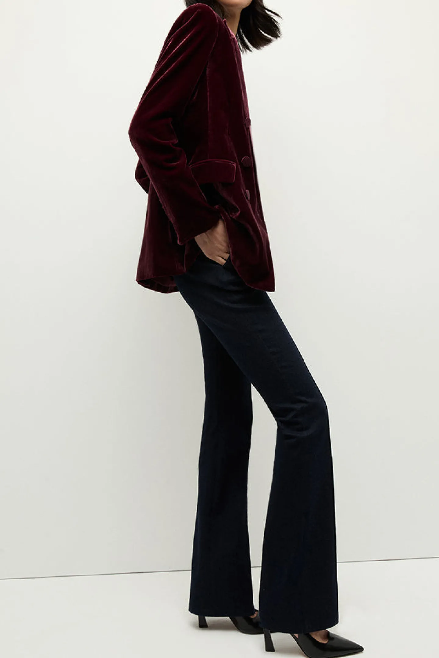 blazer_ellette_in_wine_2.webp Veronica Beard Blazer<Blazer Ellette in Wine