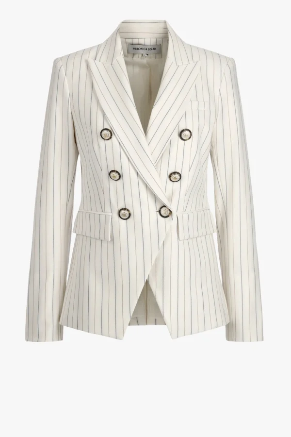 Veronica Beard Blazer<Blazer Miller Dickey in Dove/Multi