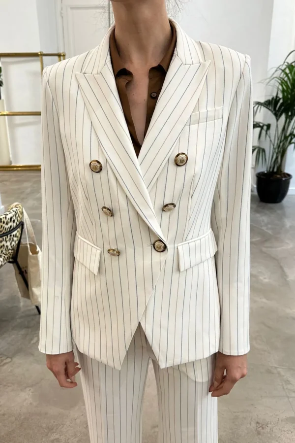 Veronica Beard Blazer<Blazer Miller Dickey in Dove/Multi