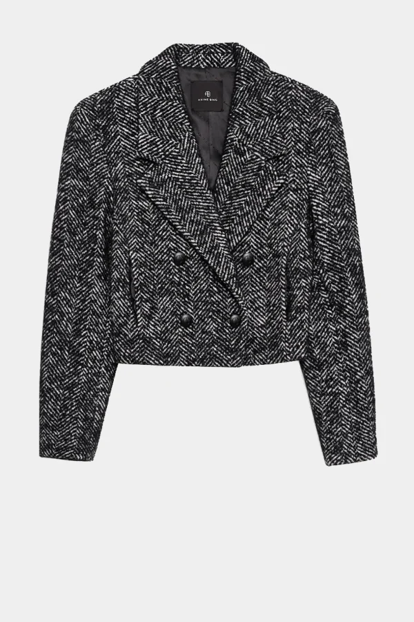 Anine Bing Blazer<Blazer Vienna in Schwarz/Weiß