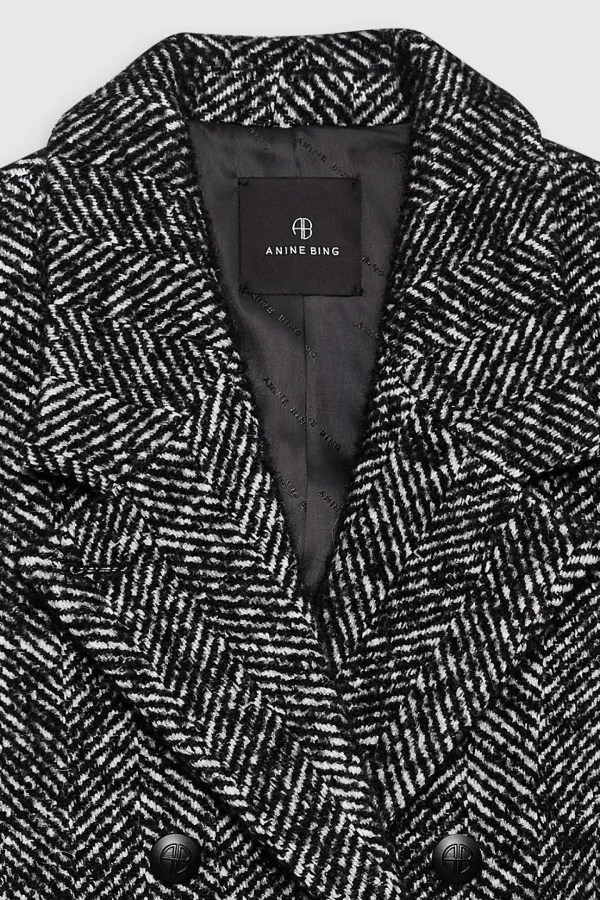 Anine Bing Blazer<Blazer Vienna in Schwarz/Weiß