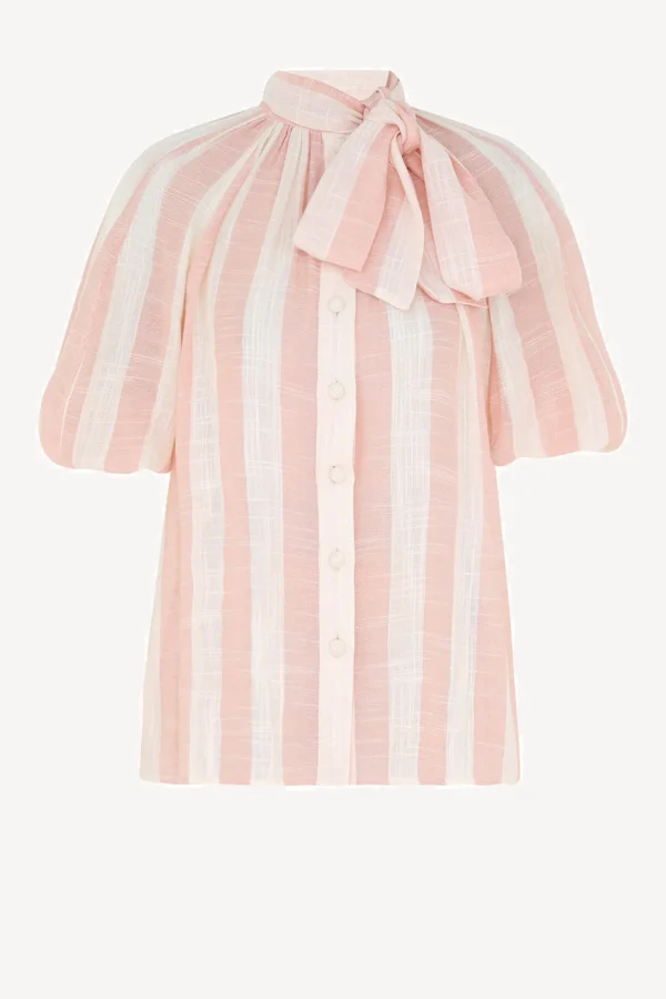 Zimmermann Blusen & Tops<Bluse Acacia in Pink Cream Stripe