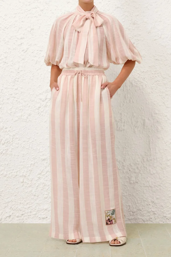 Zimmermann Blusen & Tops<Bluse Acacia in Pink Cream Stripe
