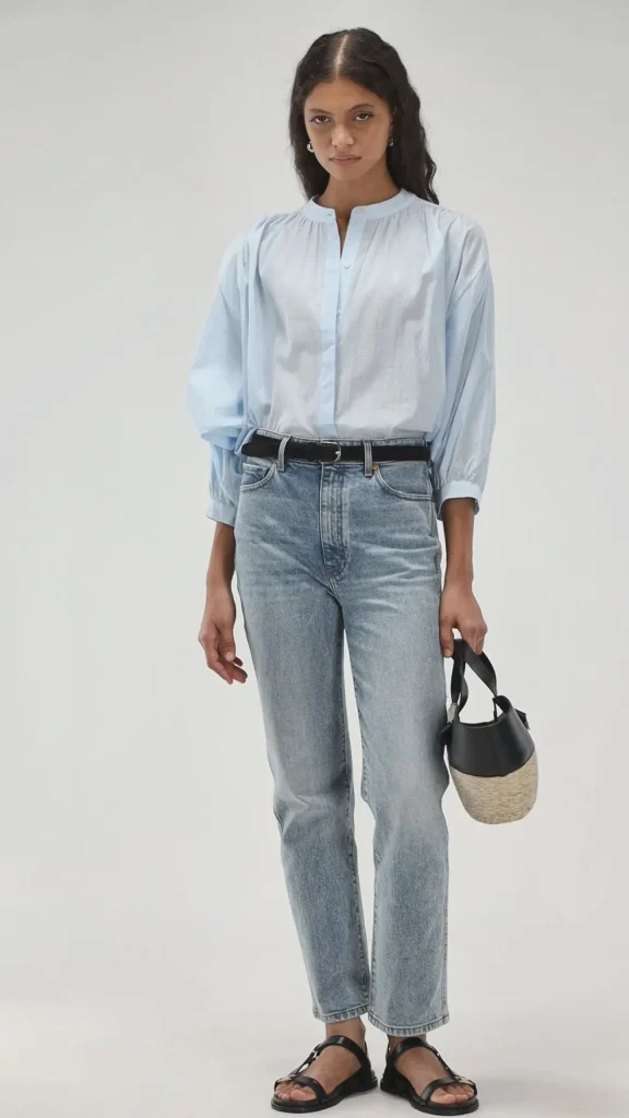 Ladneri Blusen & Tops<Bluse Antibes in Light Blue