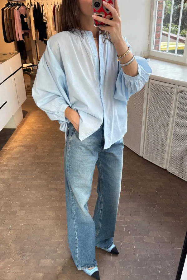 Ladneri Blusen & Tops<Bluse Antibes in Light Blue