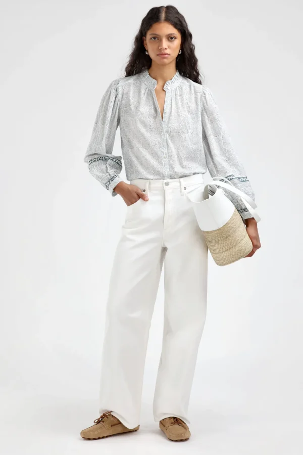 Ladneri Blusen & Tops<Bluse Arles in Blau/Weiß