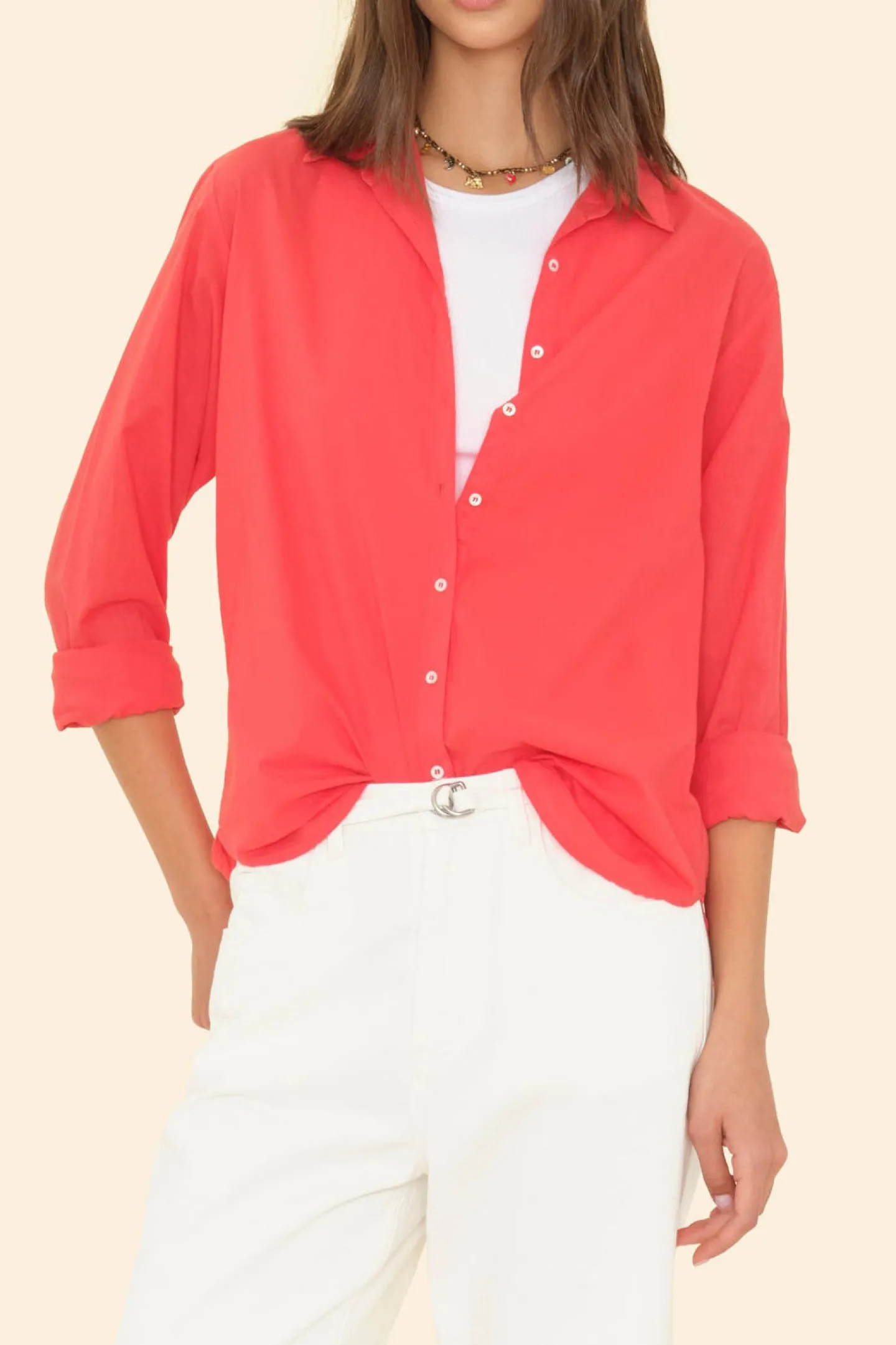 bluse_beau_in_clambake_re_1.webp Xírena Blusen & Tops<Bluse Beau in Clambake Red