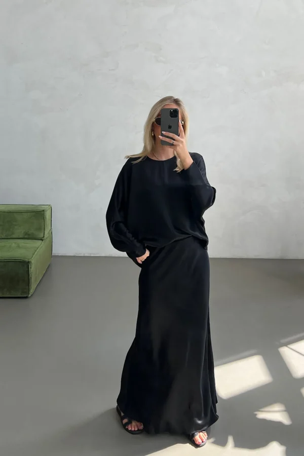 Ladneri Blusen & Tops<Bluse Bilbao in Schwarz