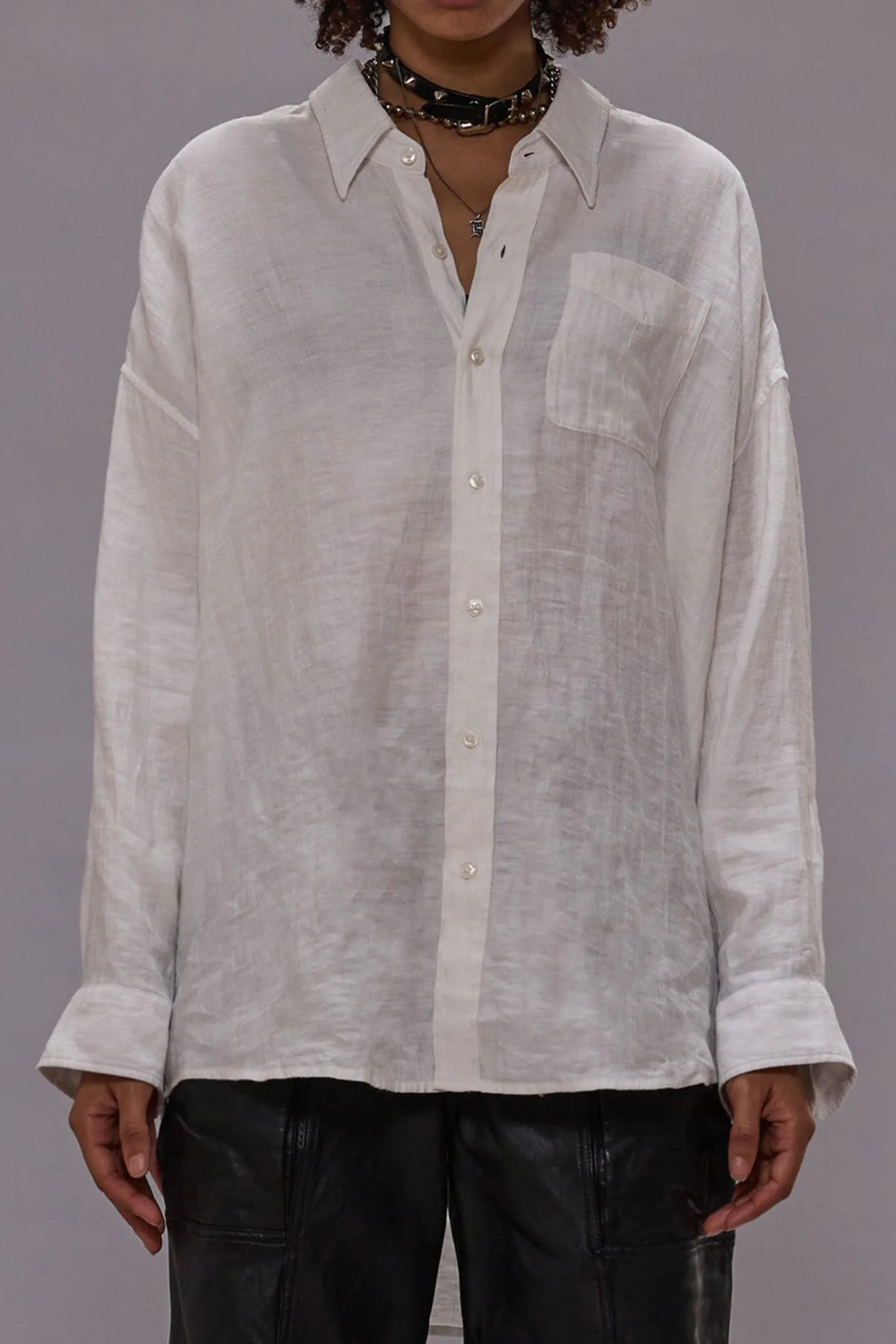 bluse_drop_neck_in_wei_2.webp R13 Blusen & Tops<Bluse Drop Neck in Weiß