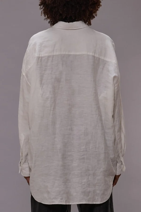 R13 Blusen & Tops<Bluse Drop Neck in Weiß