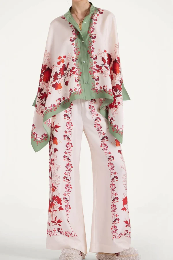 La Double J Blusen & Tops<Bluse Foulard in Camouflage Green