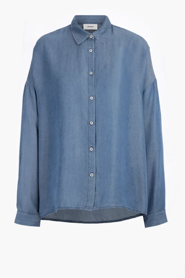 Ladneri Blusen & Tops<Bluse Lyon in Denim Blue