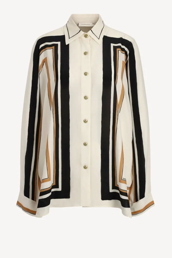 Zimmermann Blusen & Tops<Bluse Oversized in Stripe