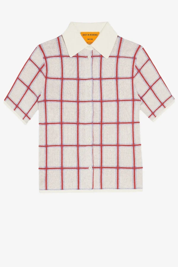 Guest in Residence Blusen & Tops<Bluse Picnic Plaid in Cream