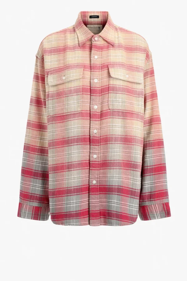 R13 Blusen & Tops<Bluse Relaxed in Pink/Grau