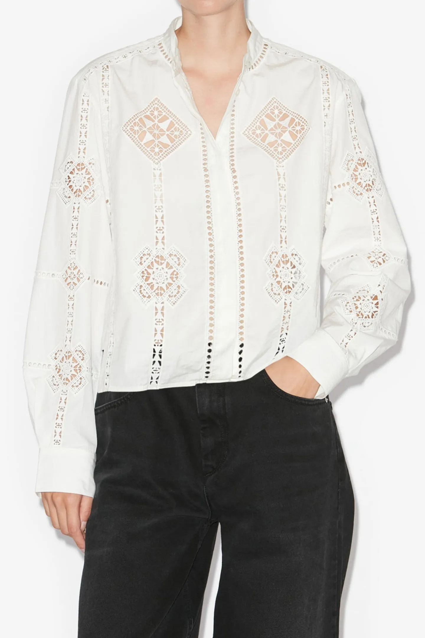 bluse_serena_in_wei_2.webp Isabel Marant Blusen & Tops<Bluse Serena in Weiß