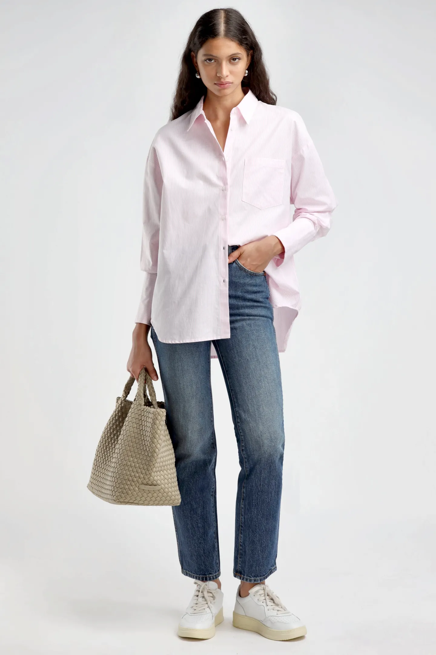 bluse_st_germain_oxford_i_1-1.webp Ladneri Blusen & Tops<Bluse St. Germain Oxford in Rose/Weiß