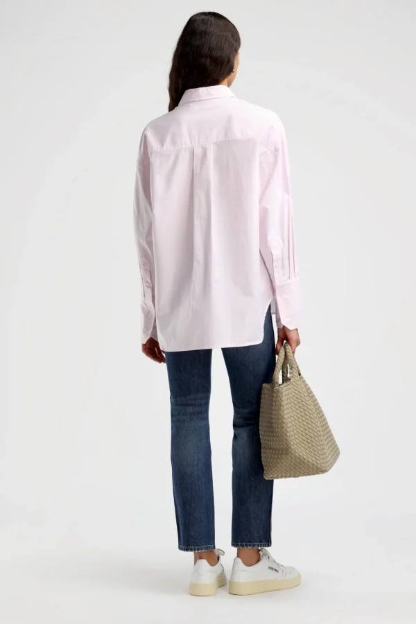 Ladneri Blusen & Tops<Bluse St. Germain Oxford in Rose/Weiß
