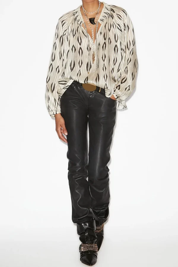 Isabel Marant Blusen & Tops<Bluse Syra in Ecru/Schwarz