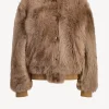Jadia Jacken & Westen<Bomberjacke Bobby Short in Camel
