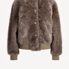 Jadia Jacken & Westen<Bomberjacke Bobby Short in Taupe