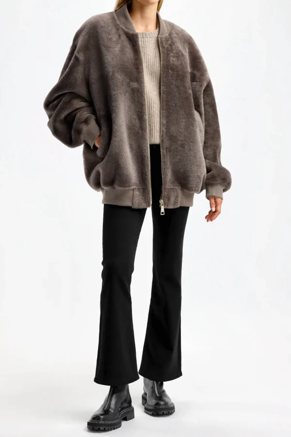 Jadia Jacken & Westen<Bomberjacke Mica in Taupe