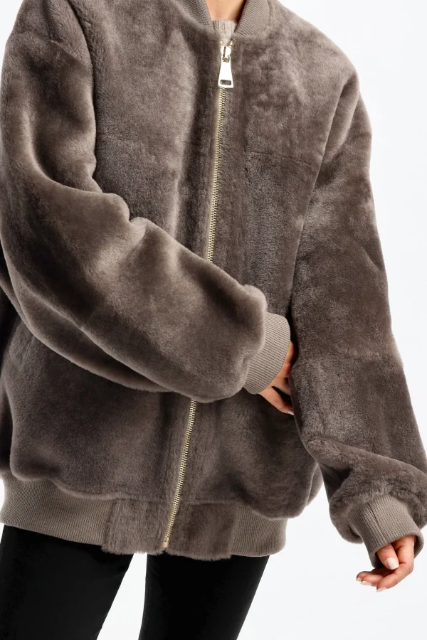 Jadia Jacken & Westen<Bomberjacke Mica in Taupe