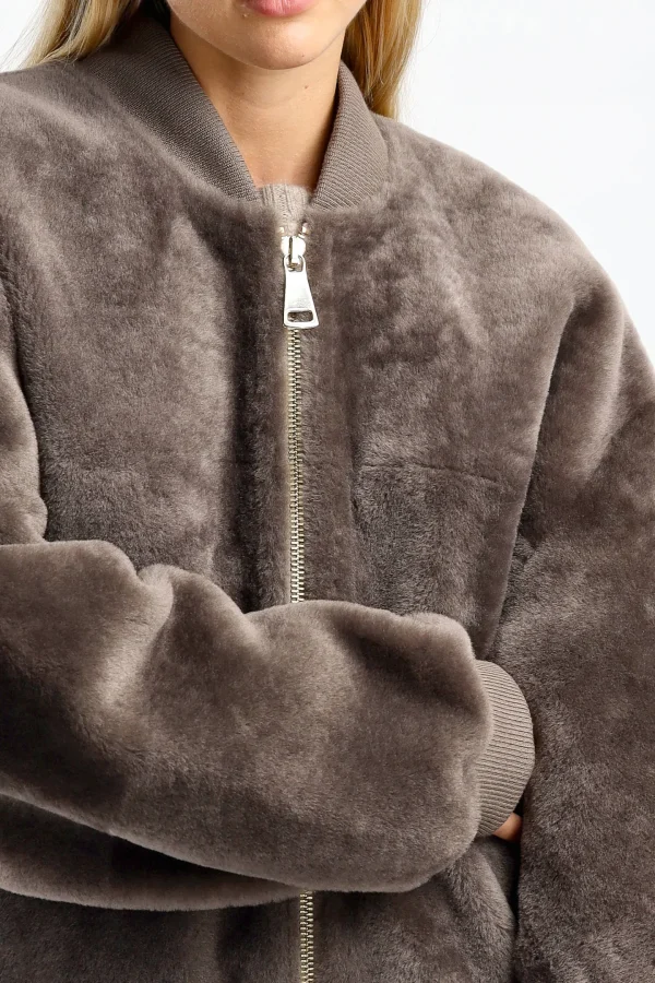 Jadia Jacken & Westen<Bomberjacke Mica in Taupe