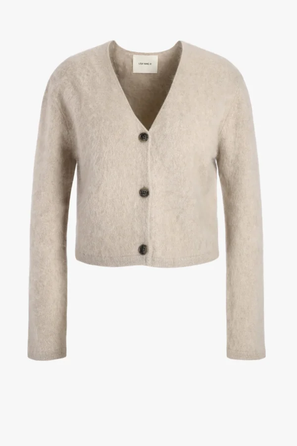 Lisa Yang Strickjacken<Cardigan Filippa in Sand Brushed