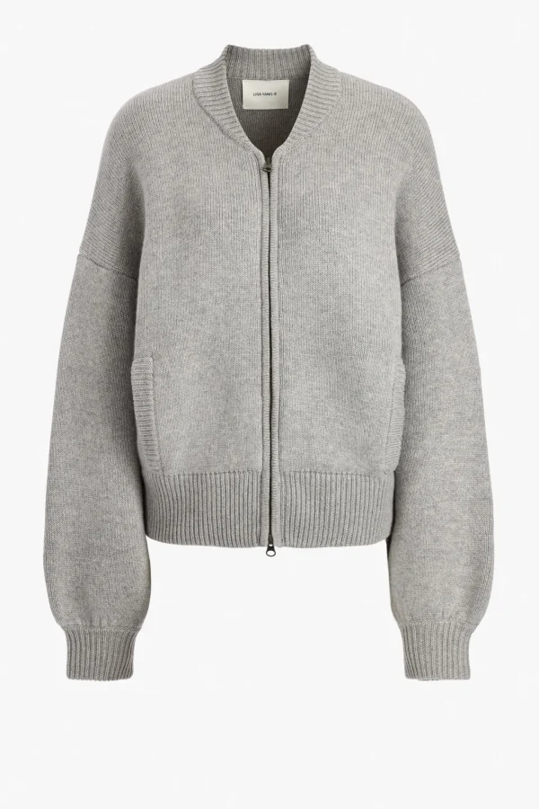 Lisa Yang Strickjacken<Cardigan Kirsti in Dove Grey