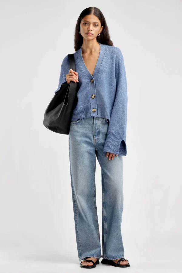 Ladneri Strickjacken<Cardigan Paix in Denim Blue