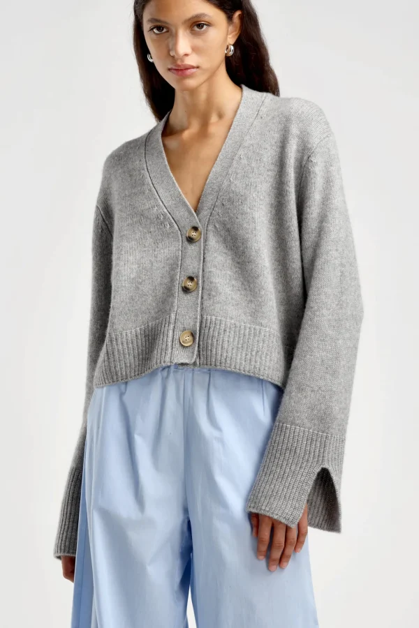 Ladneri Strickjacken<Cardigan Paix in Light Grey