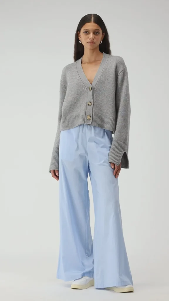 Ladneri Strickjacken<Cardigan Paix in Light Grey