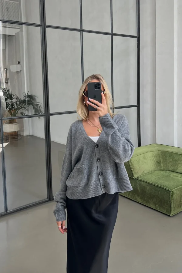 Ladneri Strickjacken<Cardigan Ramatuelle in Mid Grey