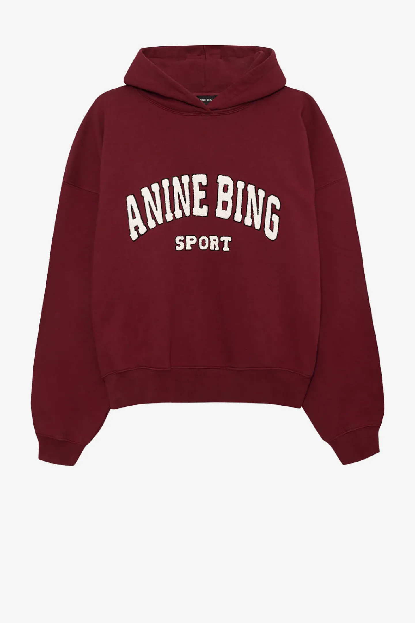 hoodie_alec_in_cabernet_0.webp Anine Bing Hoodies & Sweatshirts<Hoodie Alec in Cabernet