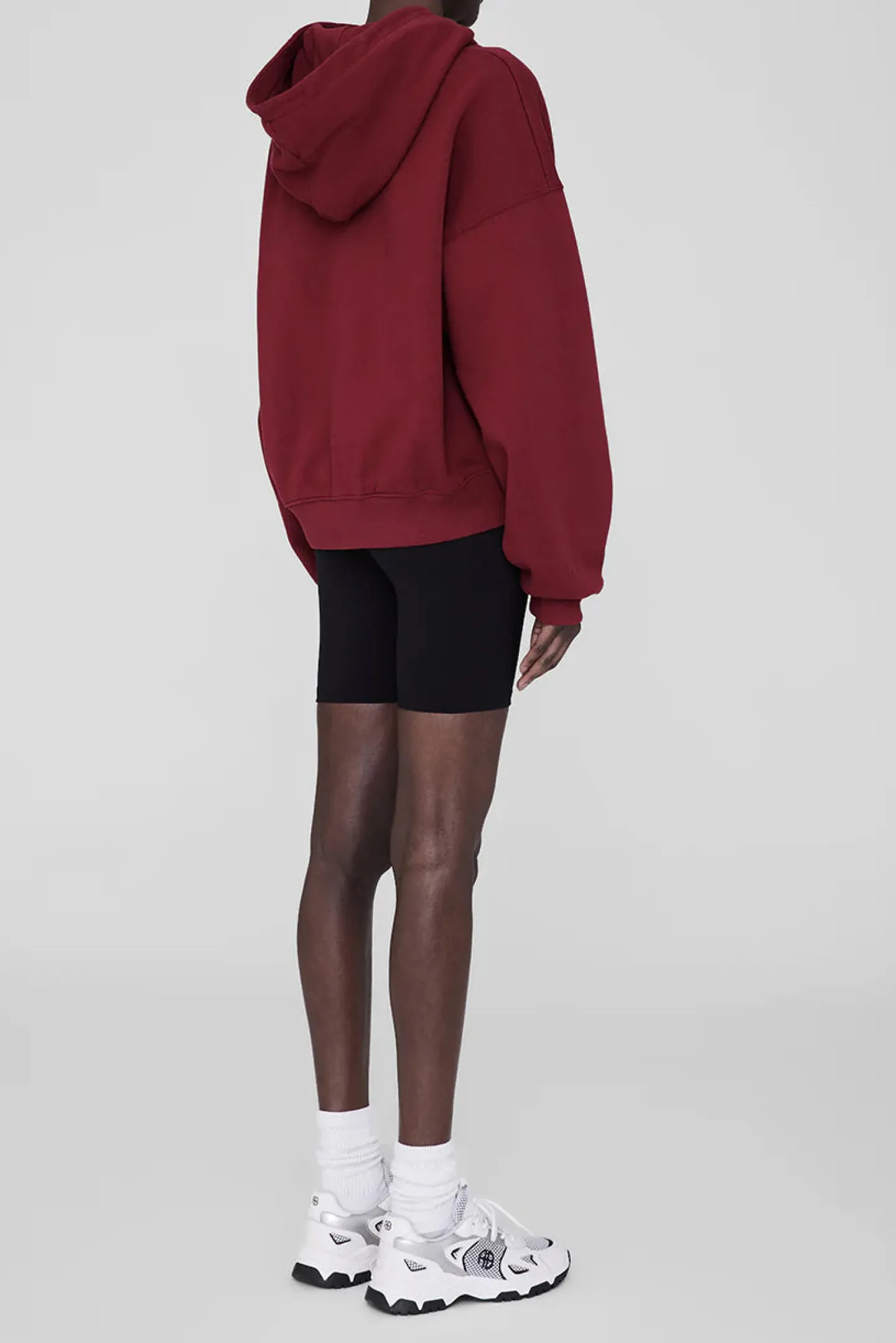hoodie_alec_in_cabernet_2.webp Anine Bing Hoodies & Sweatshirts<Hoodie Alec in Cabernet