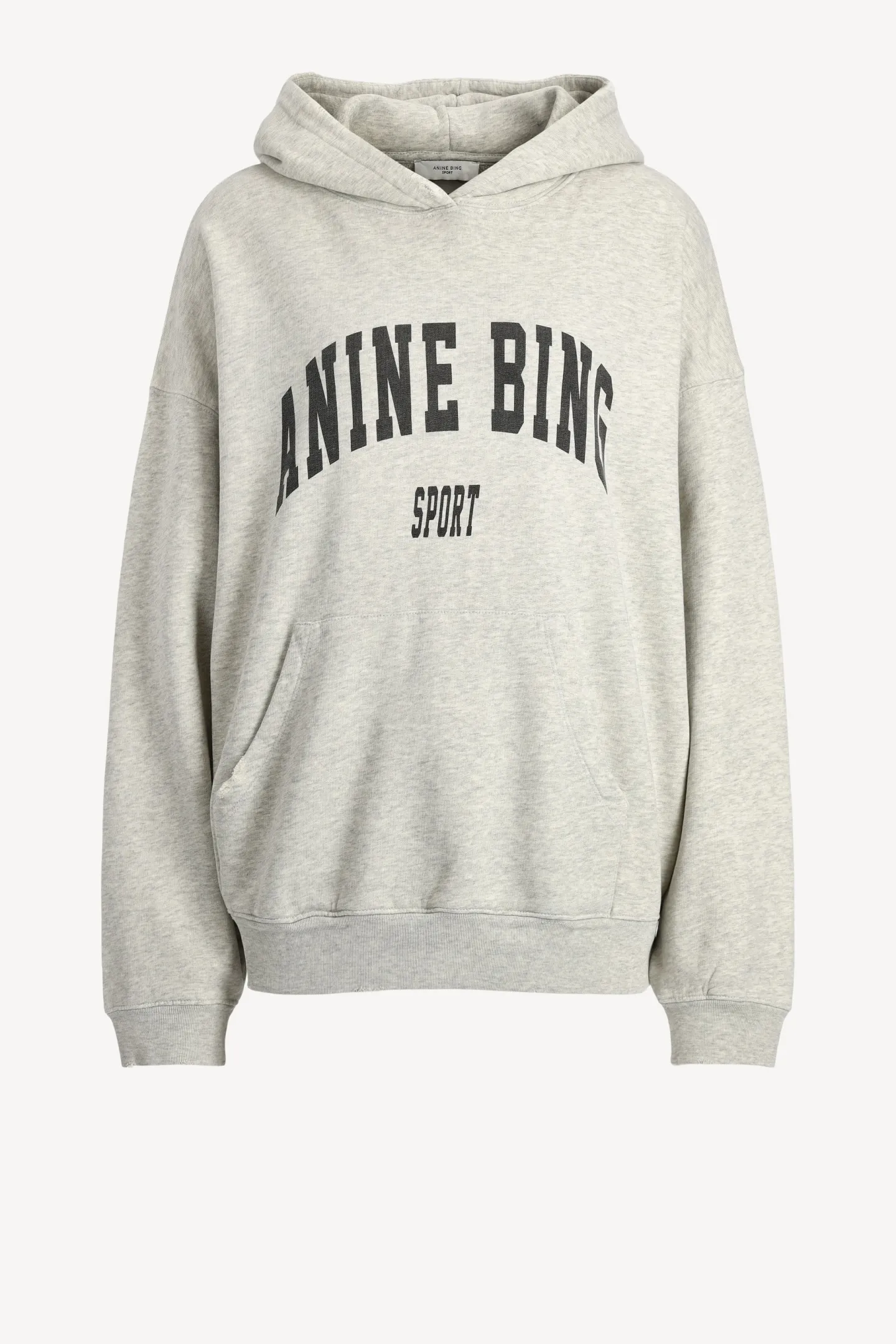 hoodie_harvey_in_heather__0.webp Anine Bing Hoodies & Sweatshirts<Hoodie Harvey in Heather Grey