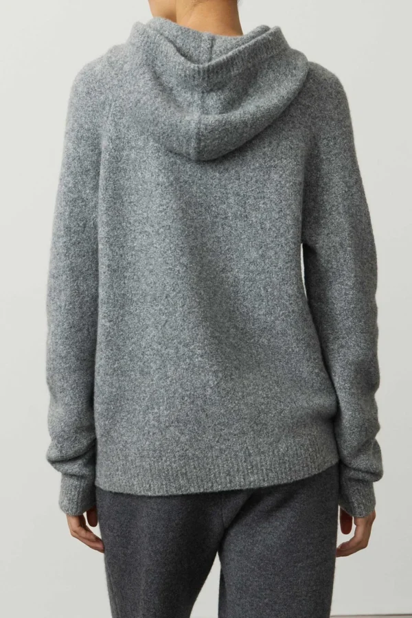 Lisa Yang Pullover<Hoodie Ivy in Graphite Boucle