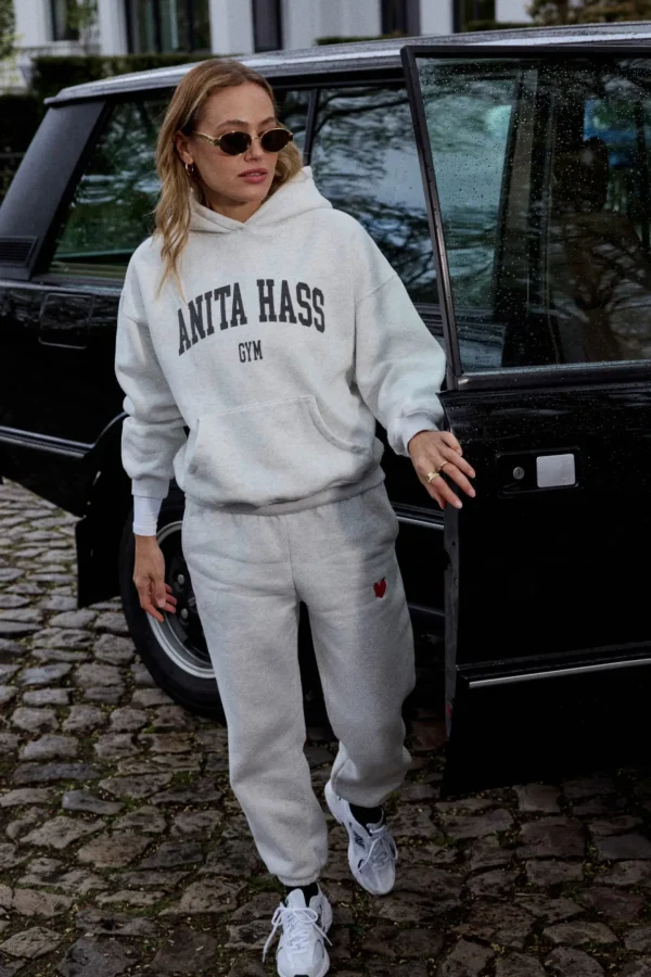 Anita Hass Gym Hoodies & Sweatshirts<Hoodie 'Logo' in Vintage Grey