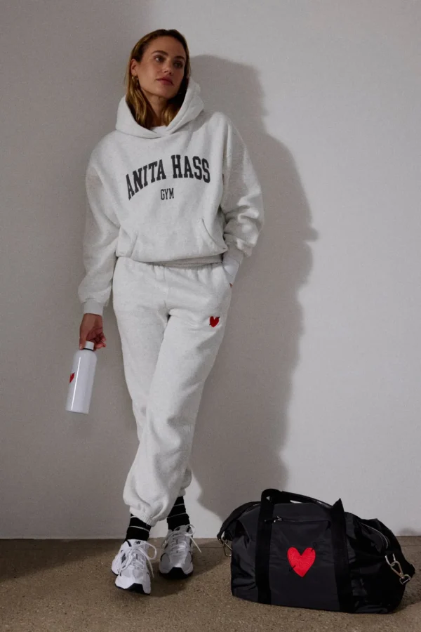 Anita Hass Gym Hoodies & Sweatshirts<Hoodie 'Logo' in Vintage Grey