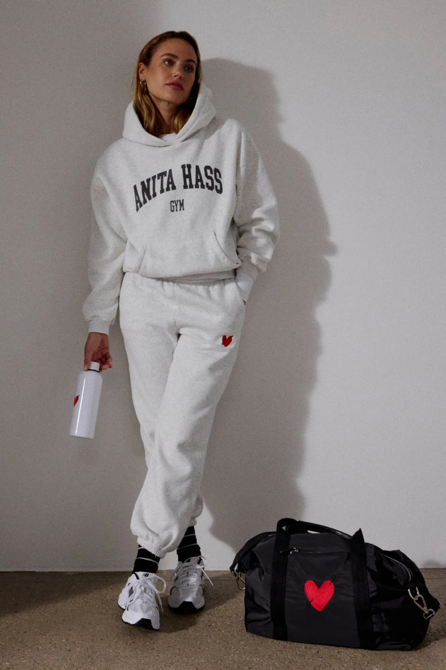 hoodie_logo_in_vintage_gr_2.webp Anita Hass Gym Hoodies & Sweatshirts<Hoodie 'Logo' in Vintage Grey