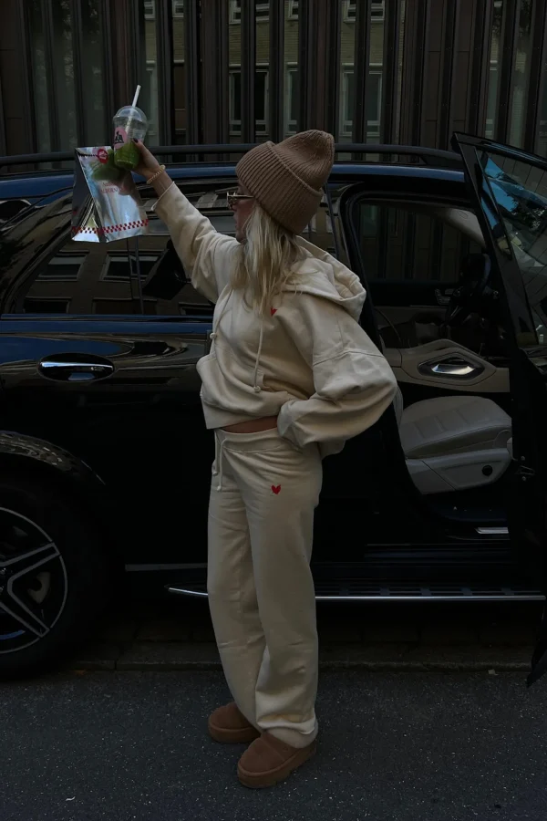 Anita Hass Hoodies & Sweatshirts<Hoodie Open Seam in Bleached Sand